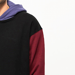 Sudadera con capucha negra para hombre con colores personalizados, sudaderas con capucha bordadas con serigrafía a granel para invierno - Product Image 5