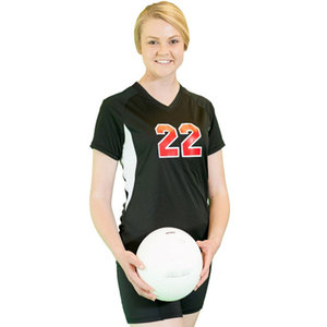 Top moda Jerseys poliéster personalizado mujeres voleibol uniformes diseños voleibol Jersey venta al por mayor ropa de voleibol - Product Image 1