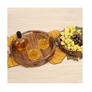 Vente en gros de plateau de service en bois d'acacia pur écologique vendeur chaud pour la maison hôtel restaurant - Product Image 6