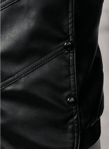 Veste en cuir pour homme, design tendance et dernier cri, design personnalisé, col montant, veste en cuir de moto vierge pour homme - Product Image 5