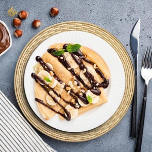 Design élégant Plaque de présentation en rotin plaqué or New Look Plaque de présentation en rotin pour mariage et restaurant Article d'indien - Product Image 6