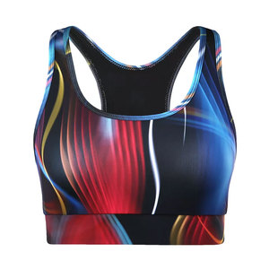 Soutien-gorge de sport par sublimation haut pour femmes vêtements de sport entraînement rembourré soutien-gorge de yoga par sublimation soutien-gorge léger avec logo personnalisé - Product Image 2