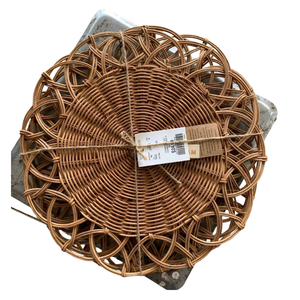 Beautiful Handmade Rattan <b>Placemat</b> Natural Woven, Eco Friendly Dining Accessory, Wholesale Export From Vietnam - Product Image 5