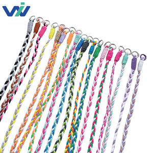 Creative Colorful Eco-friendly Durable Nylon Braided Lanyard Double-Head Knotted Mobile Phone Hanging Neck Crossbody Cell Phone