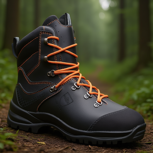 Botas de Seguridad Forestales Kailash Negras/Naranjas Talla 44 Cuero Liso S3 HRO CI HI SRC - Product Image 3