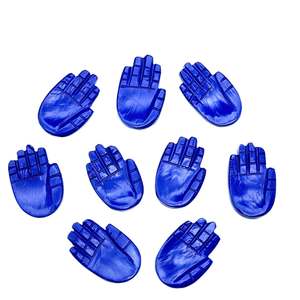 25mm lapislázuli Hamsa forma tallada joyería hacer encantos amarillo piedra preciosa natural con poder curativo para mano en forma de Palma - Product Image 1