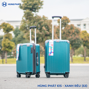 New Arrival Luggage <b>Suitcase</b> Abs Pc 615 Luggage 2 Sizes Smooth & Light Aluminum <b>Suitcase</b> Polyester Lining Hung Phat Factory - Product Image 2