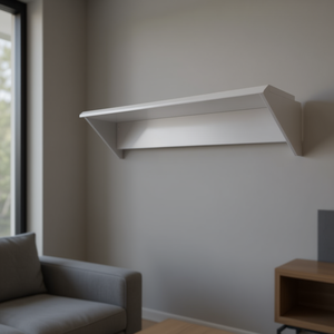 Supports d'étagère métalliques à un seul niveau, lot de 2, 40 cm, à fixer au mur, pour salle de bain - Product Image 2