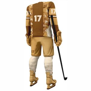 Uniforme de hockey sur glace de qualité supérieure Matériau de qualité supérieure personnalisé Créez votre propre uniforme de hockey sur glace de conception - Product Image 3