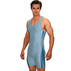 Combinaison de musculation et de lutte unisexe de haute qualité, extensible, à séchage rapide, couleur classique profonde, 220g, vente en gros personnalisée - Product Image 1