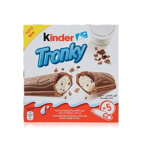 Wholesale Kinderr Tronky 90g Multipack 5 Bars Per Box Premium Italian Wafer Snack With Hazelnut And Milk <b>Chocolate</b> - Product Image 4