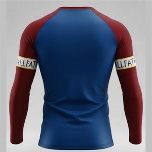 Rashguard MMA à manches longues UPF50 personnalisé de haute qualité pour adultes, avec logo personnalisé, impression numérique, respirant, en Spandex/Polyester, séchage rapide - Product Image 2