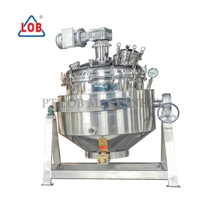 Chaudière à double enveloppe conventionnelle LOB 100L, haut niveau de sécurité, adaptée aux cosmétiques, au fromage, etc. - Product Image 2