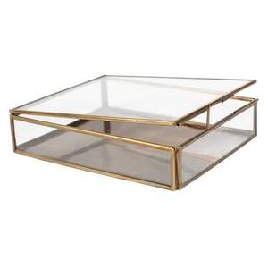 Joyero Premium de latón vintage con grabados florales y un intrincado mecanismo de bloqueo para una organización de joyería atemporal - Product Image 2