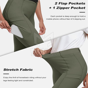Pantalones de Montar para Mujer Hechos en Pakistán, Venta al Por Mayor, Alta Calidad, Duraderos, Spandex/Poliéster, Ligeros y Transpirables - Product Image 4