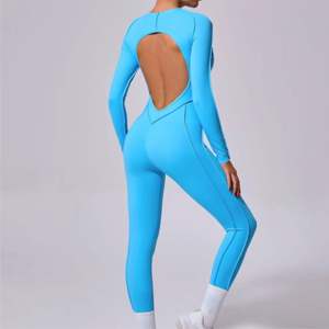 จั๊มสูทโยคะออกกำลังกายสำหรับผู้หญิงน้ำหนักเบาระบายอากาศได้ดีป้องกันริ้วรอยดีไซน์ยอดนิยม - Product Image 3