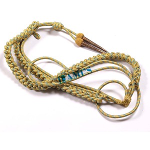 Aiguillette de alambre de oro ceremonial con 2 puntas Diseño personalizado Lingote Alambre Uniforme Aiguillettes - Product Image 2