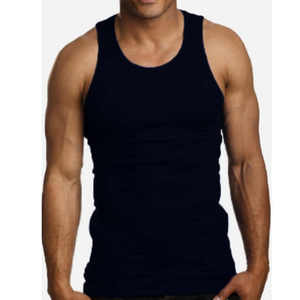 Camisetas sin mangas 2025 personalizadas para hombre, 100% algodón de secado rápido con logotipo personalizado y diseño de tela para hombre - Product Image 3