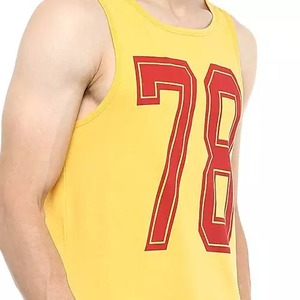 Camisetas sin mangas estampadas para hombre, ropa de gimnasio por sublimación, venta al por mayor - Product Image 3