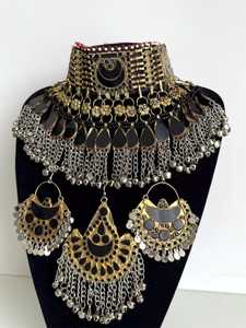 Ensemble de bijoux faits main Afghan Kuchi en différents grades et prix Ensembles de bijoux afghans nouveau design pour mariage - Product Image 4