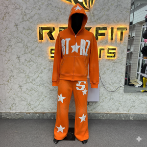 Nouvelle collection : Survêtement unisexe streetwear hiver à capuche et taille élastique – Prix bas, services ODM, design unique - Product Image 5