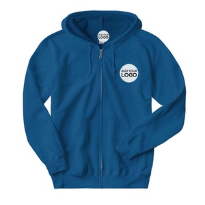 Sweat à capuche personnalisé brodé, 100% coton, sweat à capuche zippé Bella Canvas personnalisé, unisexe - Product Image 2