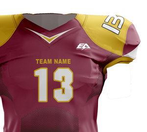 Maillot de Football Américain Personnalisé Polyester Spandex Entraînement Top Numéro Motif Image Logo Couleur Personnalisée Pack Pcs quantité minimale de commande S'applique - Product Image 2