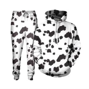 JAC22 Y1822 Conjunto de dos piezas informal deportivo de moda ecológica para mujer Sudadera y pantalones de patrón sólido para otoño - Product Image 4