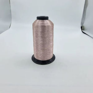 Fil de Zari en Nylon Professionnel pour Broderie Industrielle, Fil Métallique Brillant, Or Rose pour Textiles et Vêtements de Luxe - Product Image 1