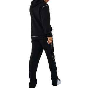 Vente en gros survêtement épais unisexe personnalisé sweat à capuche surdimensionné ensemble pantalon de survêtement point contrasté pantalon à capuche unisexe - Product Image 6