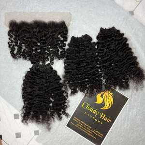 Cabello Humano Rizado Birmano a Precio de Mayoreo, Extensiones de Cabello Humano en Paquetes Sin Procesar, Color Natural, Suave y Brillante, Cabello Humano Sedoso - Product Image 3