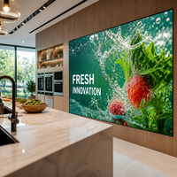 Écran LED d'intérieur P2.5 SMD GOB à haute résolution d'ombre de gris, mur vidéo LED sans soudure pour affichage visuel de luxe en commerce de détail