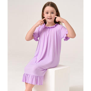 Camisones Suaves para Niñas con Volantes en el Bajo, Tallas Grandes, Tela Jersey - Product Image 1
