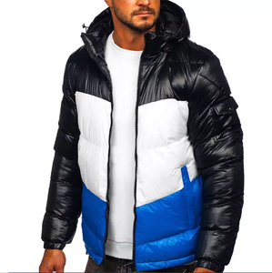 Men's Custom Full Sleeve Quilted Winter <b>Jacket</b> Latest Style with Stand-Up Collar Thin Polyester Price - Product Image 1