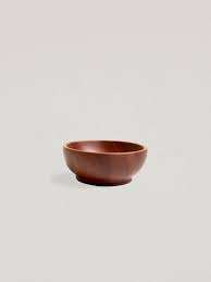 Bol de service alimentaire ménager jetable de super qualité Design standard exclusif en bois naturel Couleur Style chic pour le camping - Product Image 1