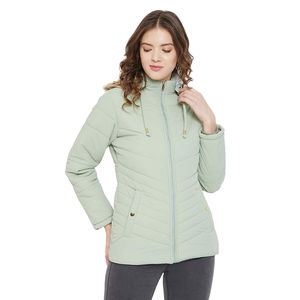 Vestes matelassées imperméables respirantes pour femmes, très vendues en hiver, avec fermeture éclair, multicolores, réversibles, écologiques - Product Image 1