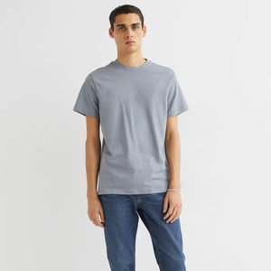 T Shirt personnalisé pour hommes Extra Large Short Sleeve Knit Pullover T Shirt Custom - Product Image 1