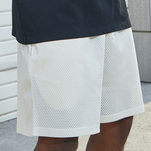 กางเกงชายหาดที่จำเป็นสำหรับฤดูร้อนกางเกงขาสั้นผ้าโพลีเอสเตอร์เอวยางยืด100% ออกแบบได้ตามต้องการชุดออกกำลังกายในยิมตาข่ายสำหรับวิ่งออกกำลังกาย - Product Image 6