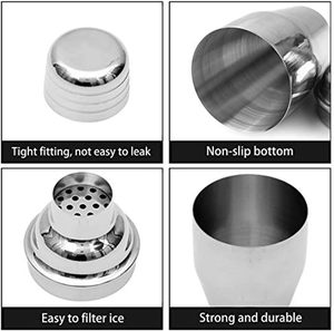 Premium Quality Customized Logo <b>Printed</b> Stainless Steel Margarita Mixer Built-In Strainer <b>Cocktail</b> Shaker for Mixed Drinks - Product Image 2