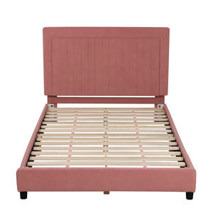 Upholstered Twin <b>Bed</b> Frames for Kids,Velvet Toddler <b>Bed</b> ,Morden Children <b>Bed</b> , Height-Adjustable Headboard Teenage for Bedroom - Product Image 3