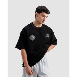 T-shirt 100% Coton avec Détail Inversé, Grande Taille, Tissu Jersey, Sans Riscos, Sans Histoire - Product Image 3