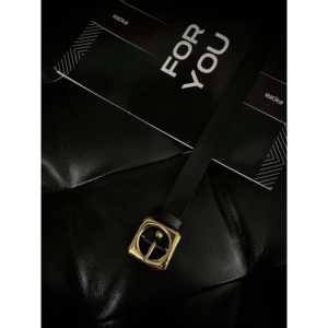 Ceinture en alliage pour femme avec boucle carrée dorée - Product Image 1