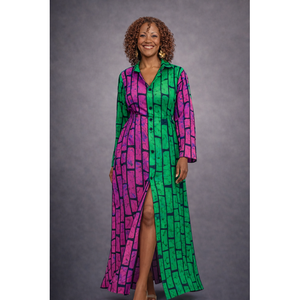 Vestido Dashiki Ankara Informal para Niñas, Talla Grande, Estilo Veraniego Corto - Product Image 1