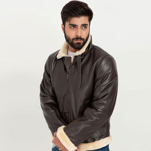 Chaqueta de Cuero Ecológica, Impermeable, Transpirable y Resistente al Viento, Estilo Urbano, de Alta Calidad Profesional para Hombre, para Invierno y Actividades al Aire Libre - Product Image 1
