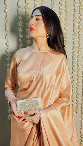 Nouveau style, sari traditionnel de haute qualité pour femmes, en coton et soie, léger, séchage rapide, personnalisable, toutes saisons, Diwali - Product Image 3