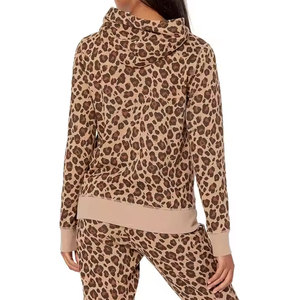 Women Winter Streetwear Printed <b>Knitted</b> Hoodies with Front Logo Eco-Friendly & Comfortable - Product Image 6
