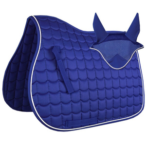 Vente en gros d'ensemble équestre élégant Ensembles de tapis d'équitation Tapis de selle de cheval personnalisé pour chevaux Tapis de selle de dressage - Product Image 3