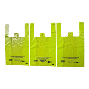 OEM 100% reciclable HDPE personalizado huecograbado impreso cremallera camisetas bolsas supermercado compras chaleco mango hecho en Vietnam - Product Image 2