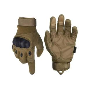Gants tactiques en cuir Protection mécanique de sécurité Gants de travail Polyester et latex de caoutchouc naturel 16 oz d'épaisseur antidérapante - Product Image 1