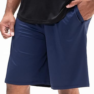 Men's Eco-Friendly Solid Workout Gym Shorts Canvas Elastic Waist Quick Dry Summer Bottom Basketball <b>Running</b> Loose-Fit Pockets - Product Image 6